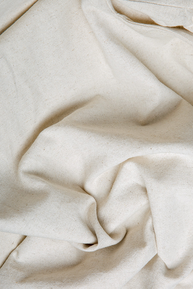 Robe asymétrique en coton, avec des insertions de tulle  Nicoleta Obis image 4