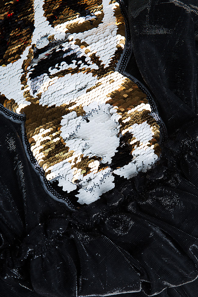 Robe Draginfly,en tulle métallisé, ornée de sequins Studio Cabal image 5
