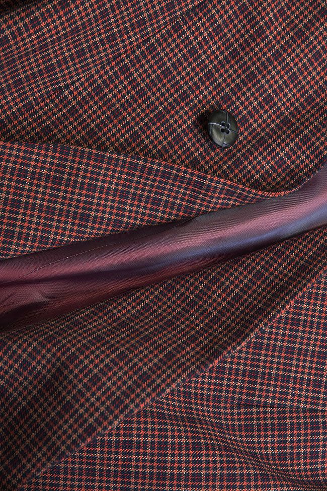 Checked wool-blend blazer Cloche image 4