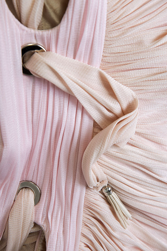 Robe asymétrique en tulle de soie Elena Perseil image 4