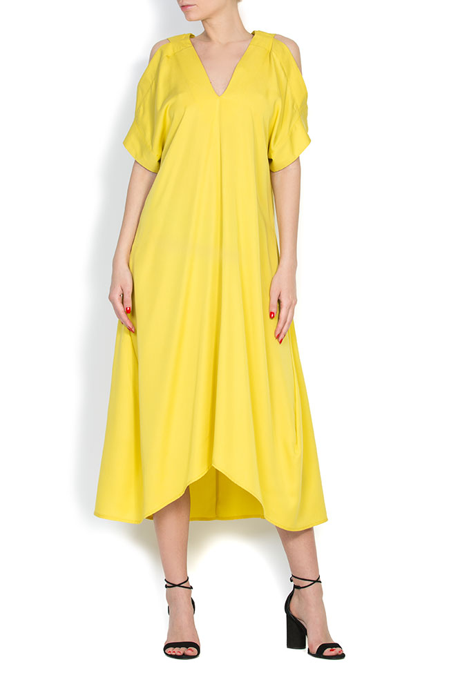 Cold-shoulder asymmetric dress Bluzat image 0