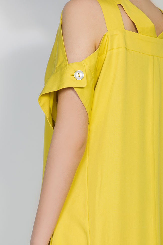 Cold-shoulder asymmetric dress Bluzat image 3