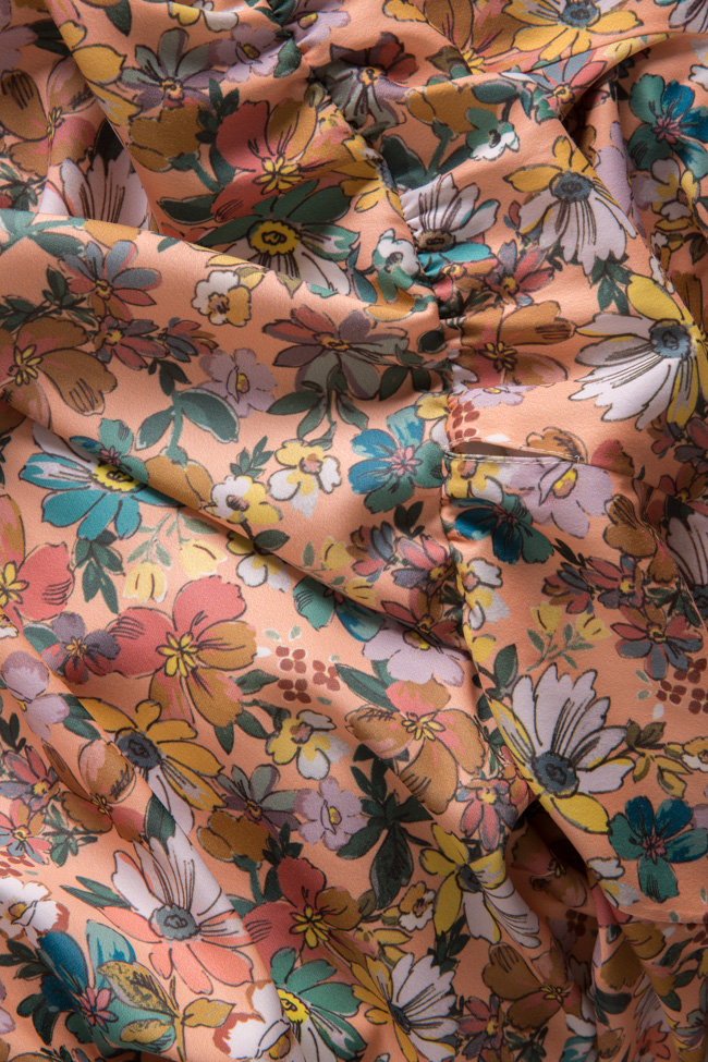 فستان فلوال مع الكشكش من النيوبرين ليور image 4