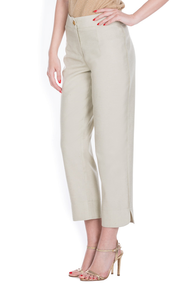 Linen straight-leg pants Bluzat image 1