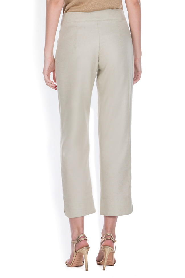 Linen straight-leg pants Bluzat image 2