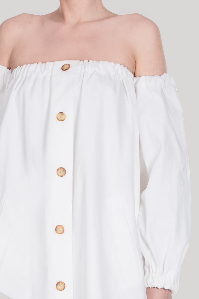 Cotton dress with detachable sleeves Zenon image 3