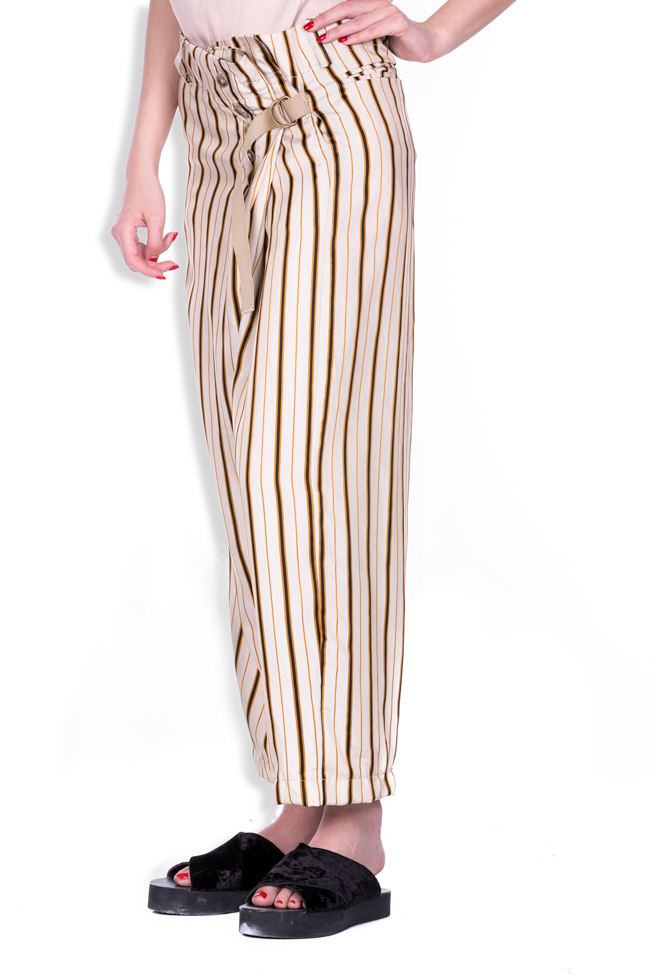 Budoir striped satin wide-leg pants Studio Cabal image 1