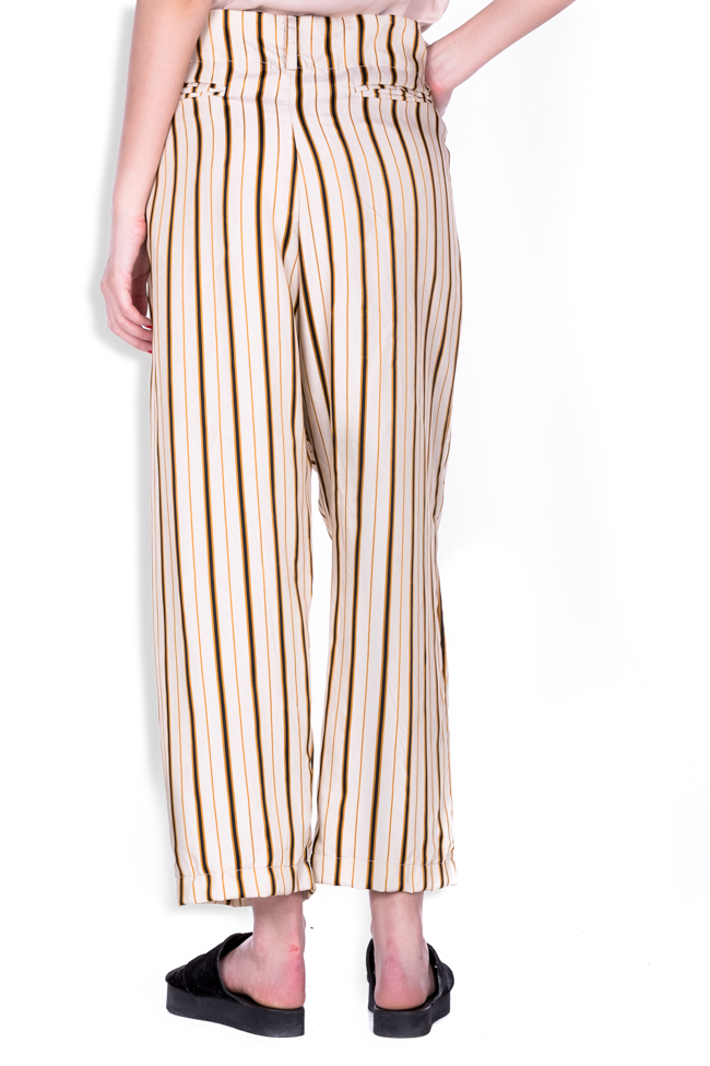 Budoir striped satin wide-leg pants Studio Cabal image 2