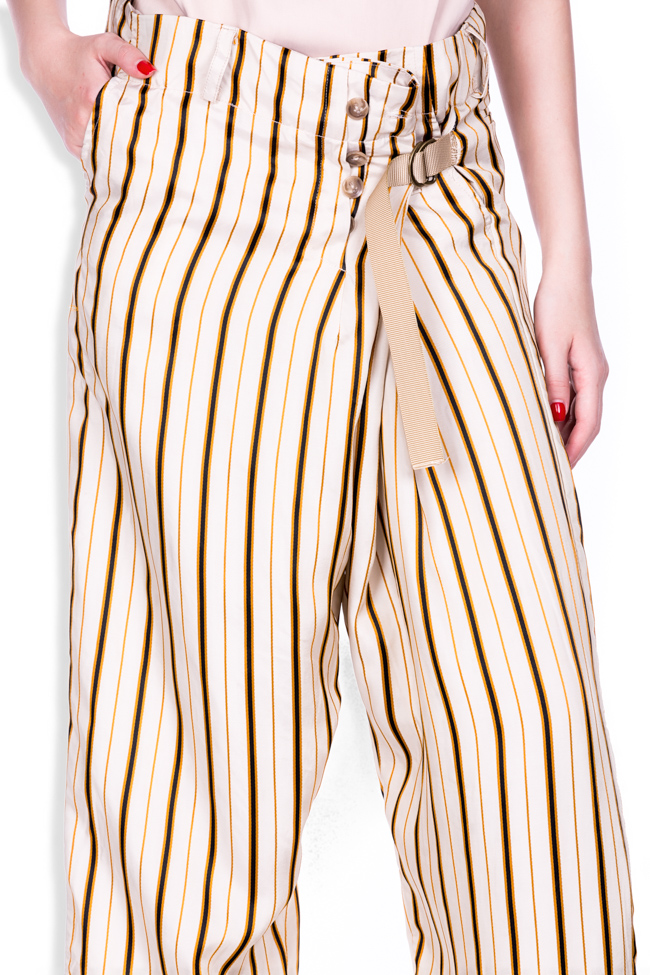 Budoir striped satin wide-leg pants Studio Cabal image 3