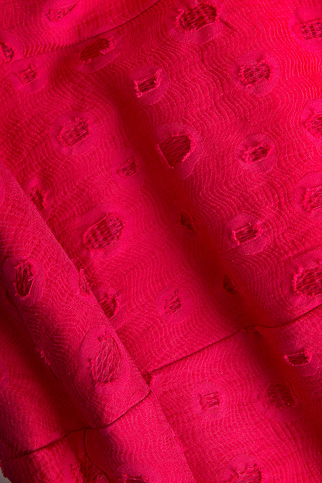 فستان قصير من قطن البروكارد ماريوس موشات image 4