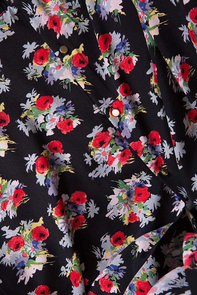 Robe asymétrique en viscose avec imprimé floral Marius Musat image 4