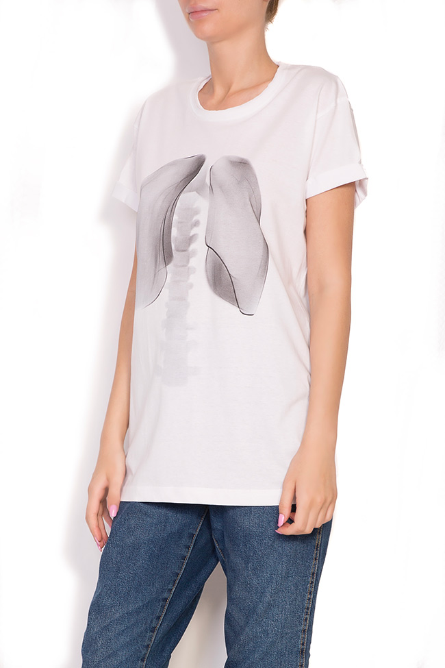 T-shirt en coton avec imprimé Larisa Dragna image 1