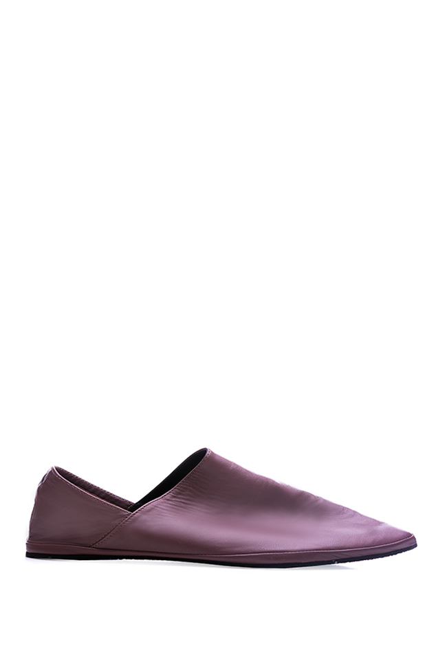 Leather collapsible-heel loafers Zenon image 0