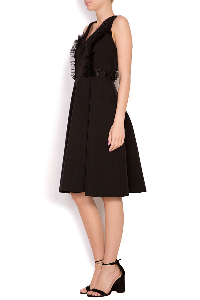 Florence embroidered crepe tulle midi dress Pulse  image 1