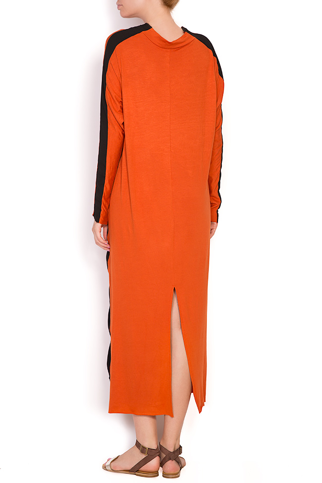 Stripe Orange jersey maxi dress Studio Cabal image 2