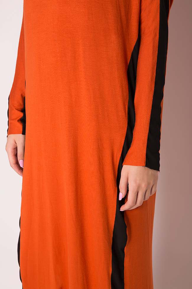 Stripe Orange jersey maxi dress Studio Cabal image 3