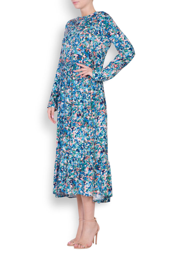 Floral-print jersey midi dress Bluzat image 1