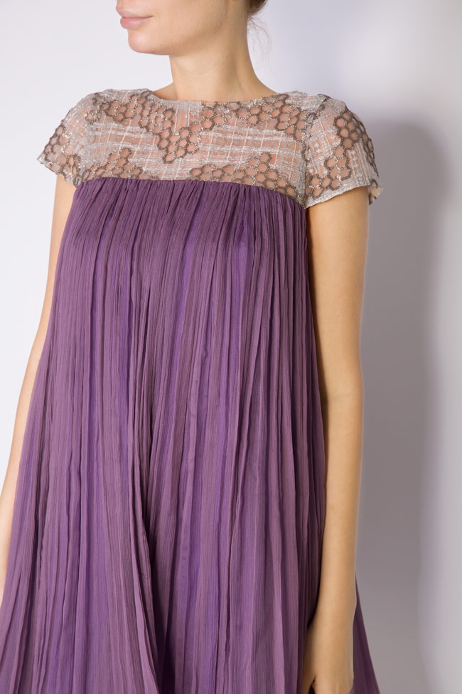 فستان قصير من موسلين الحرير Alesia مايا راتسيو image 3