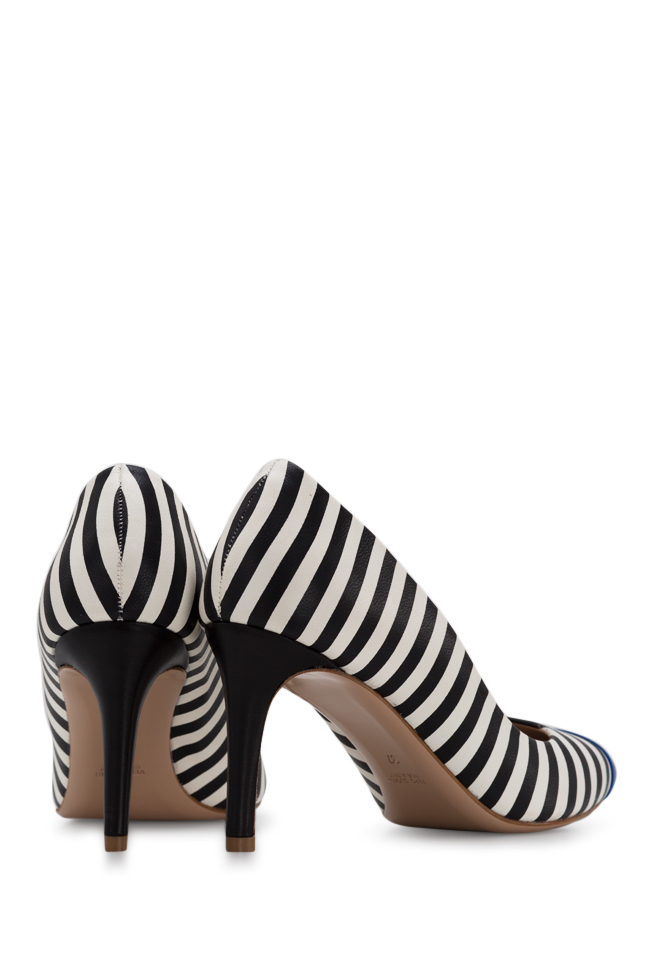 Alice75 striped leather pumps Ginissima image 2