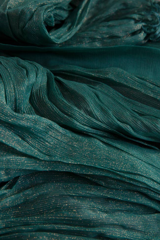 فستان سهرة قصير من موسلين الحرير مع اظافات من التول مايا راتسيو image 4