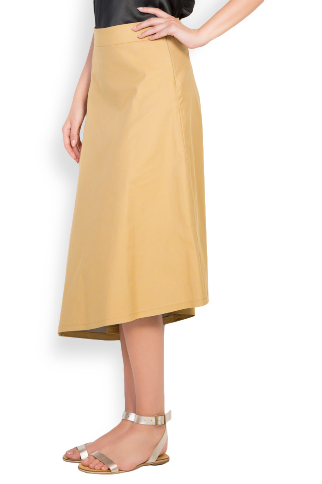 Asymmetric cotton skirt Undress image 1