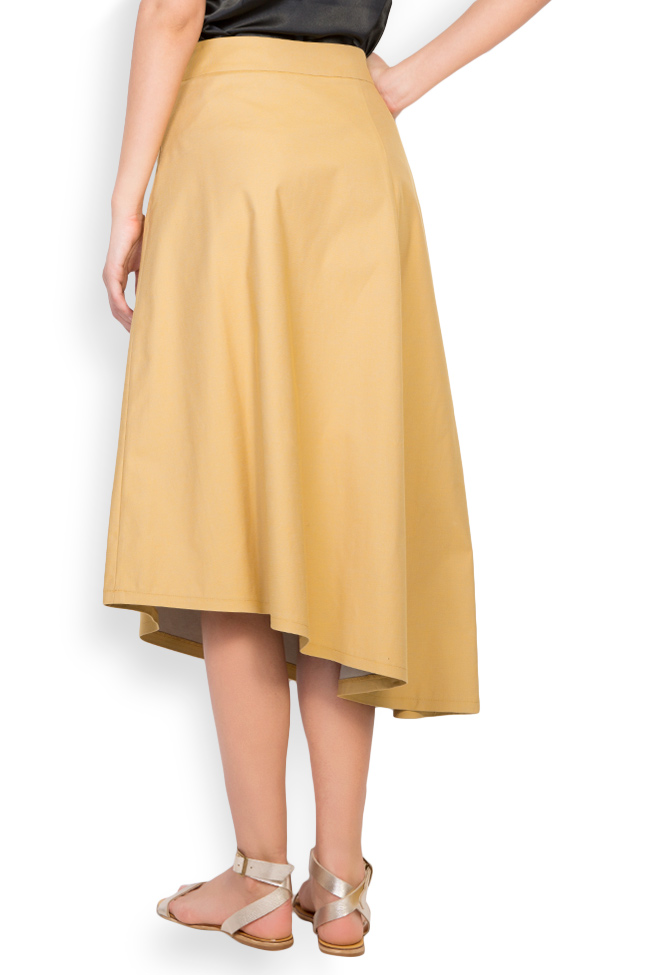 Asymmetric cotton skirt Undress image 2
