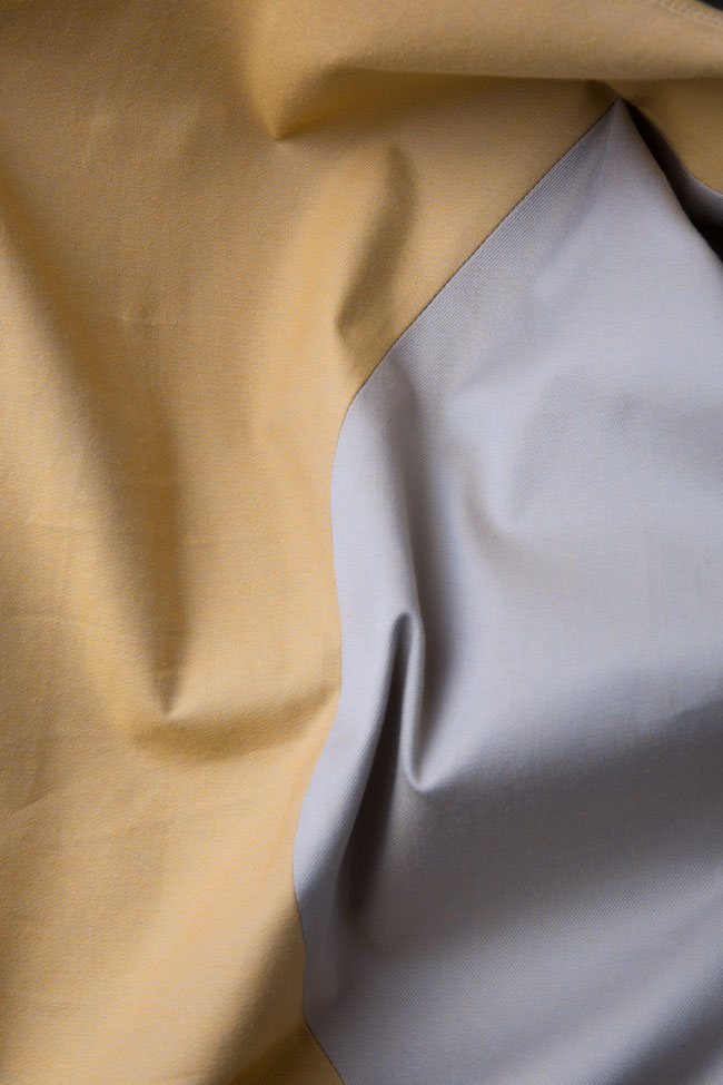 Color-block cotton midi dress Undress image 5