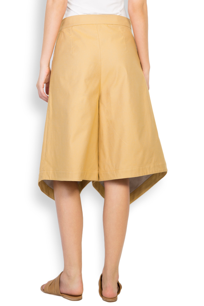 Asymmetric cotton pants Undress image 2