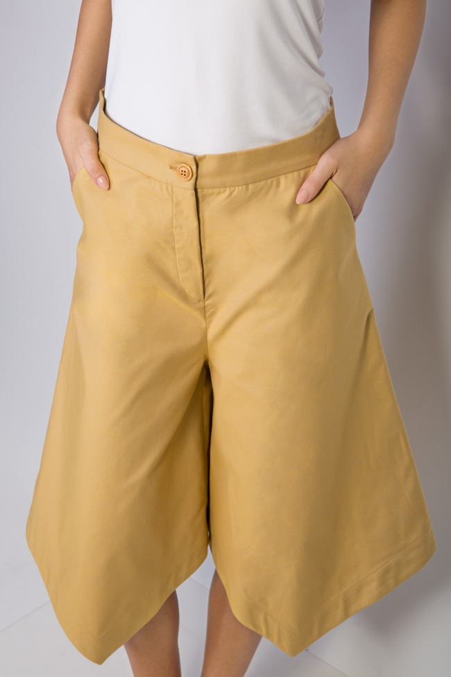 Pantaloni asimetrici din bumbac Undress imagine 3