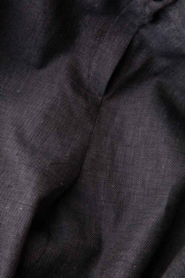Pantalon asymétrique en lin et coton Undress image 4