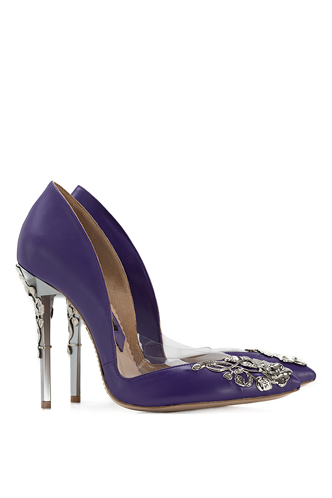 Bouquet Stealth embossed leather pumps Mihai Albu image 1