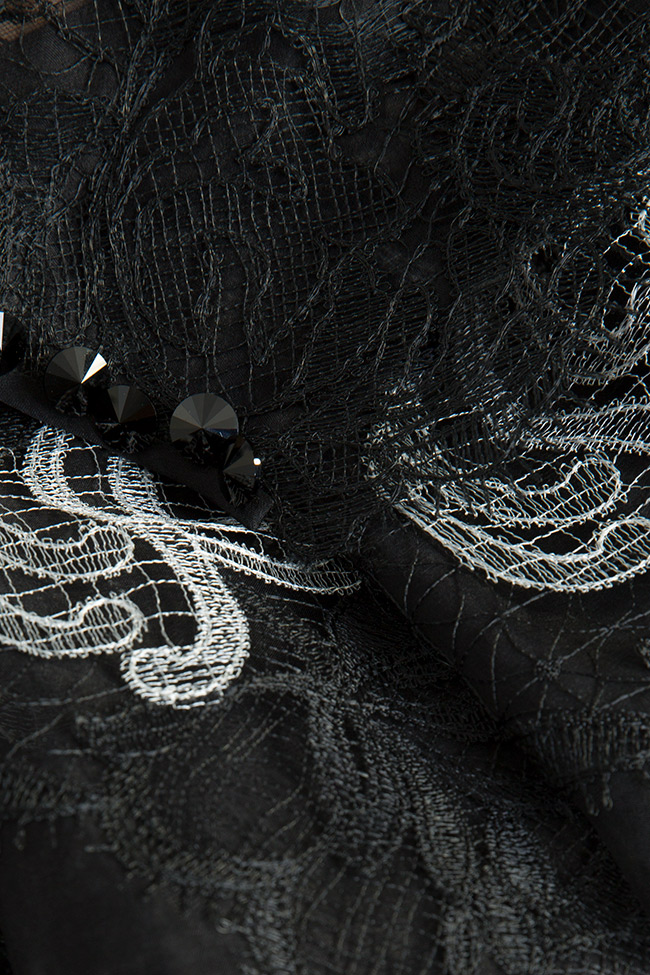 Cinthya open-back silk-organza lace maxi dress Cosmina Englizian image 4