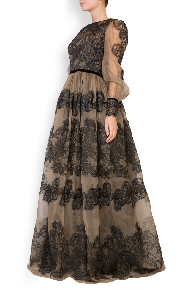 فستان سهرة Amadeea من اورجانزا الحرير و الدانتيل كوزمينا انجليزيان image 1
