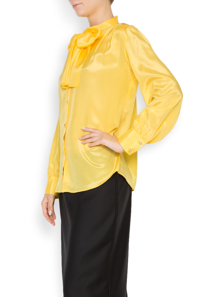 قميص من فوال الحرير مع حجاب اكوب  ا بورتي image 1