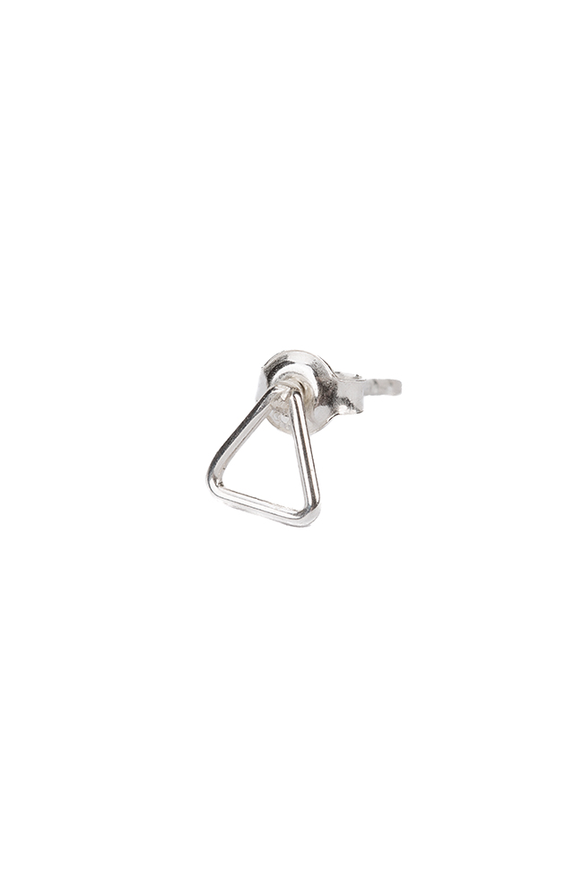 Origami Fox silver earrings Snob. image 2