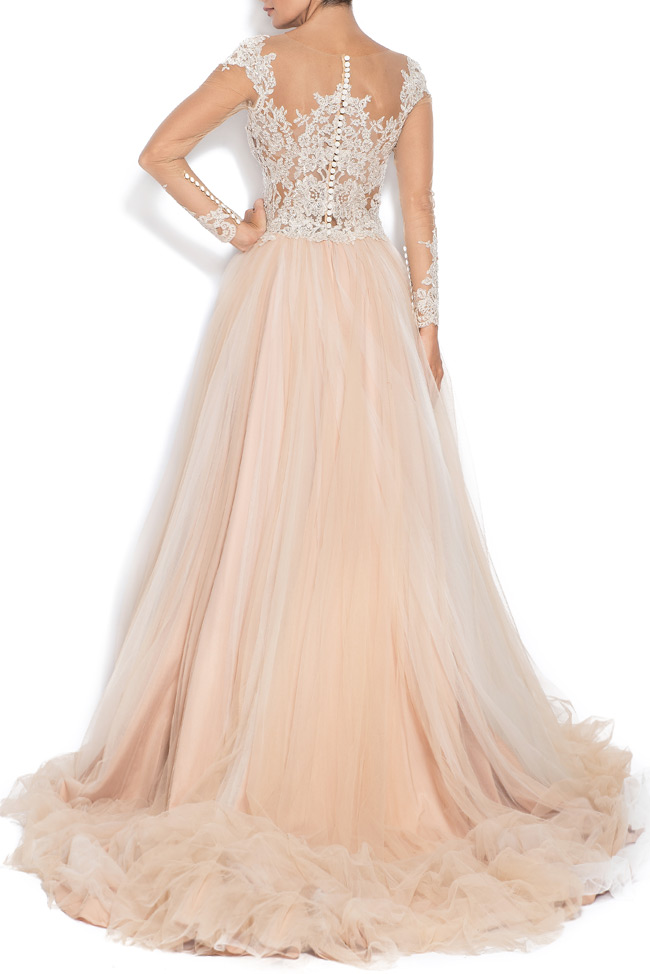 Kiss embroidered silk tulle gown Bien Savvy image 2