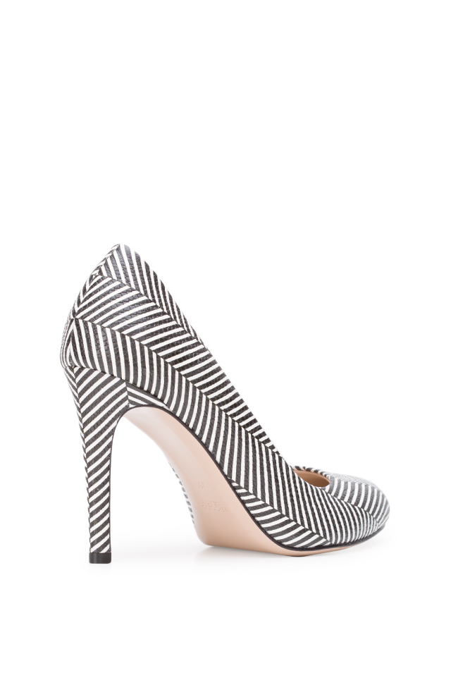 Agata90 checked leather pumps Ginissima image 1