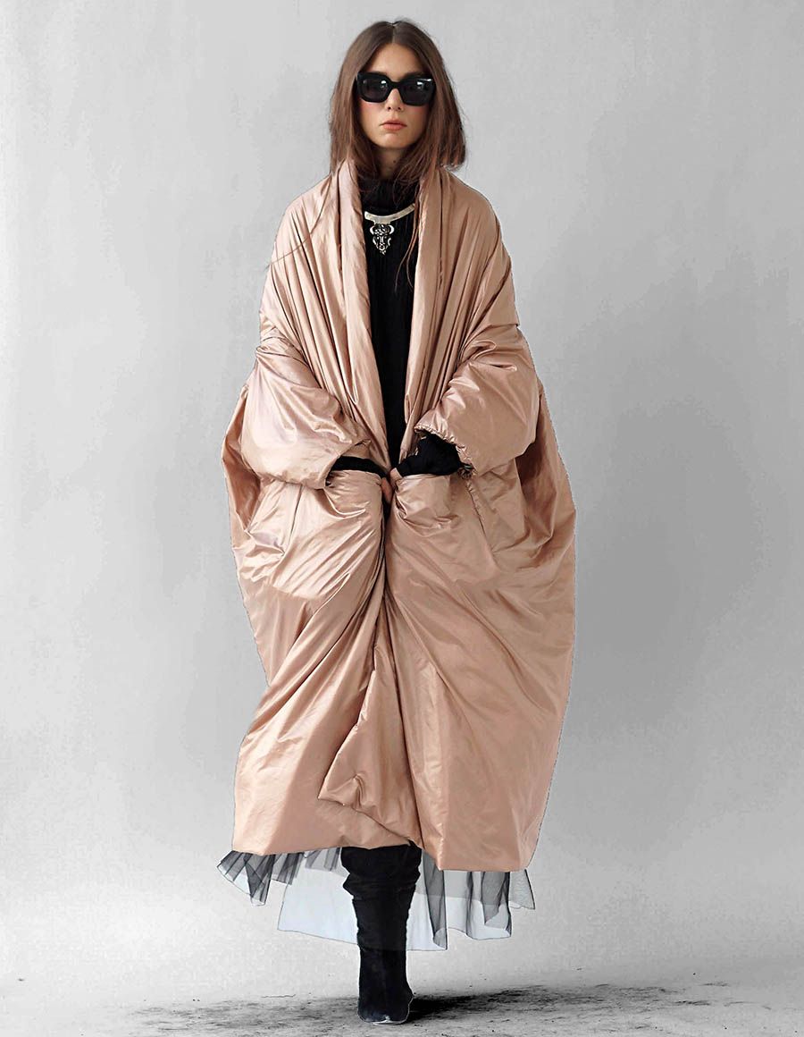 Manteau surdimensionné en nylon Pink Poncho Studio Cabal image 4