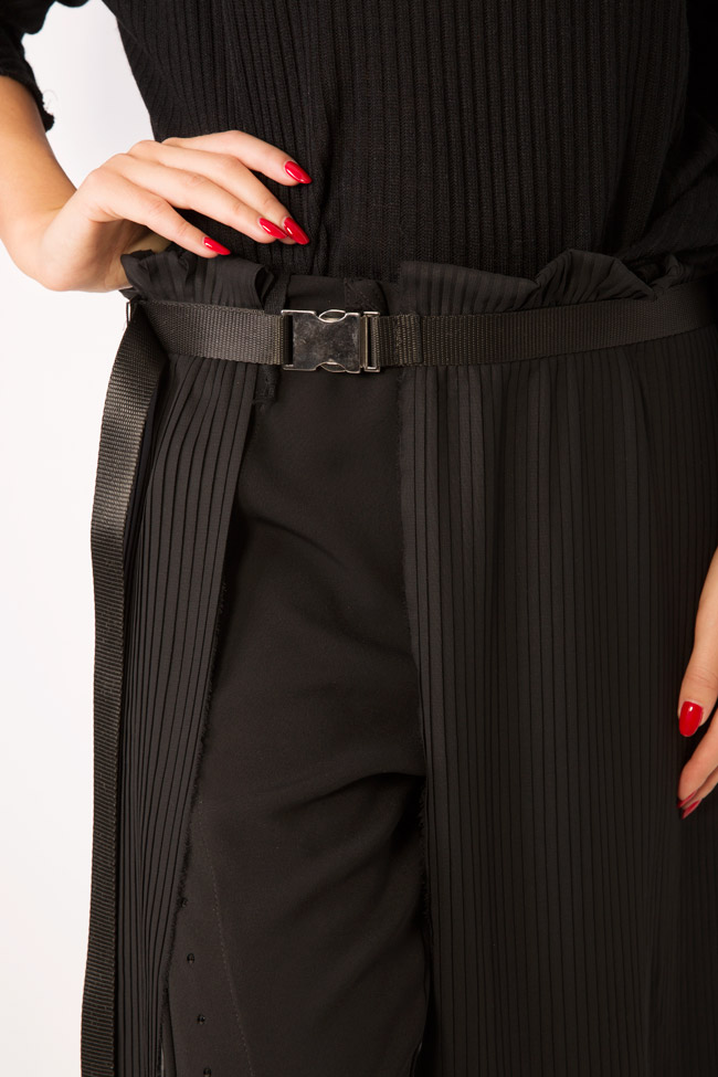 Pleated crepe apron skirt Studio Cabal image 3