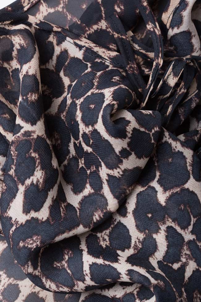 Leopard-print crepe camisole Zenon image 3