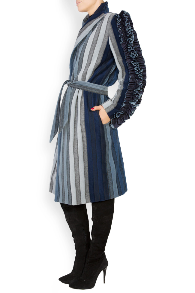 Manteau en denim et laine LOOMY image 1