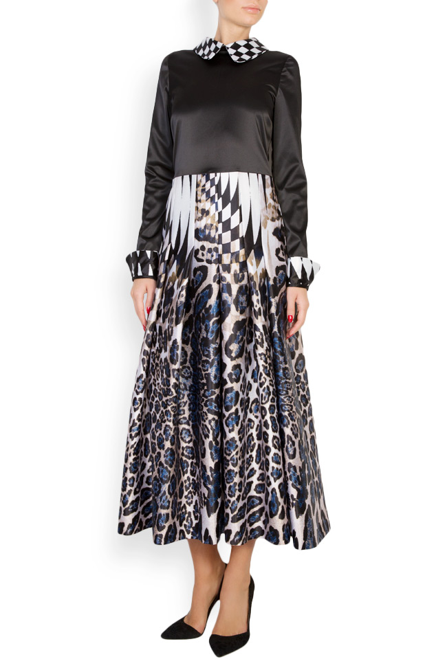 فستان من تافتا الحرير المطبع Alice فيتوريا image 0