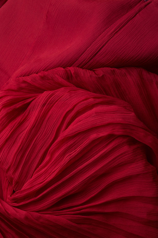 Robe asymétrique en mousseline de soie Maia Ratiu image 4