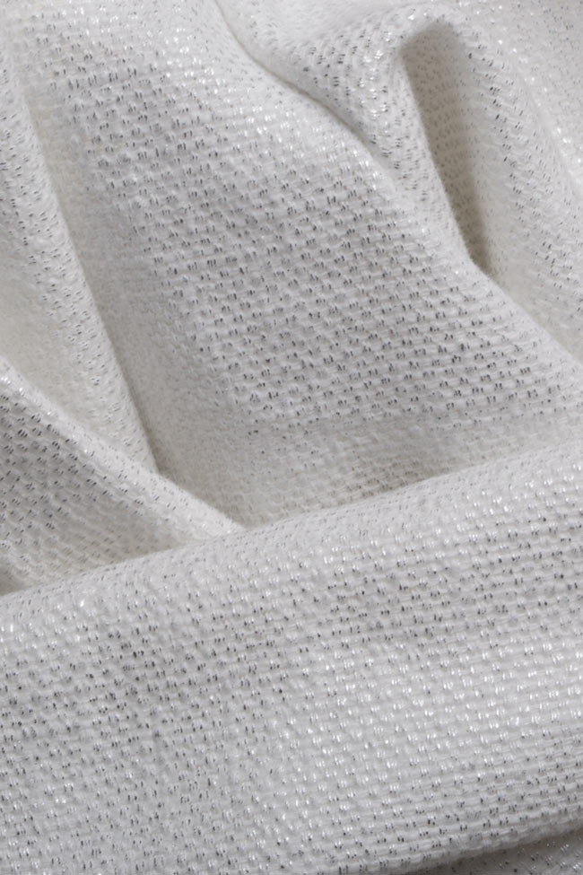 Pantalon en mélange de laine et coton avec fil métallique Zenon image 4