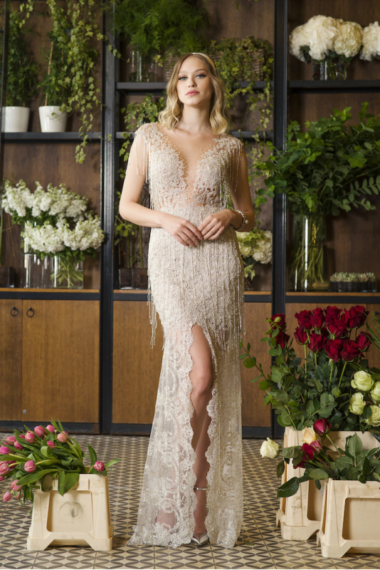 Alena embellished lace gown M Marquise image 4
