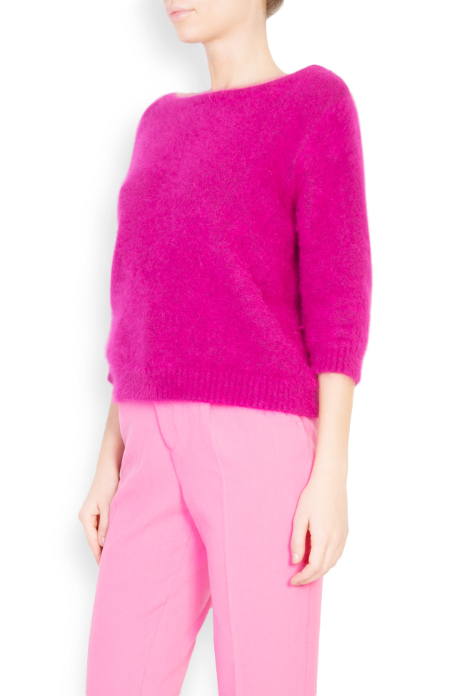 Pull en laine Angora Pink Emotions Argo by Andreea Buga image 1