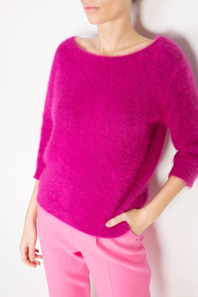 Pull en laine Angora Pink Emotions Argo by Andreea Buga image 3