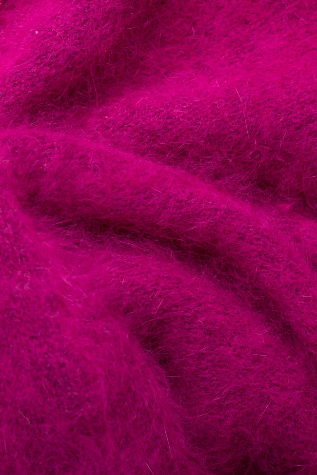 Pulover din lana angora Pink Emotions Argo by Andreea Buga imagine 4