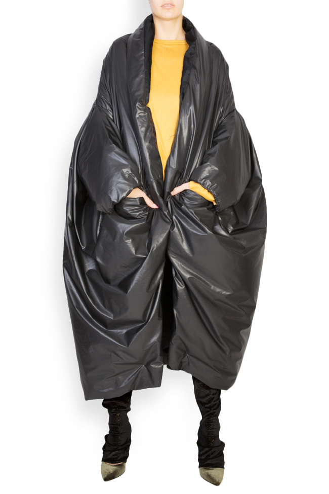 Black Poncho oversized shell jacket Studio Cabal image 0