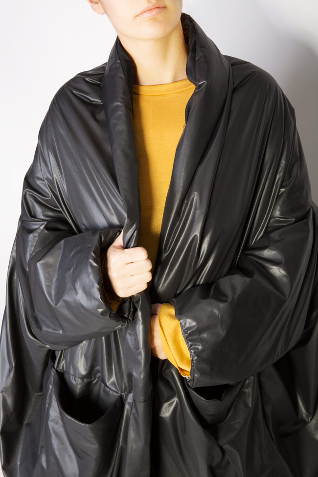 Black Poncho oversized shell jacket Studio Cabal image 3